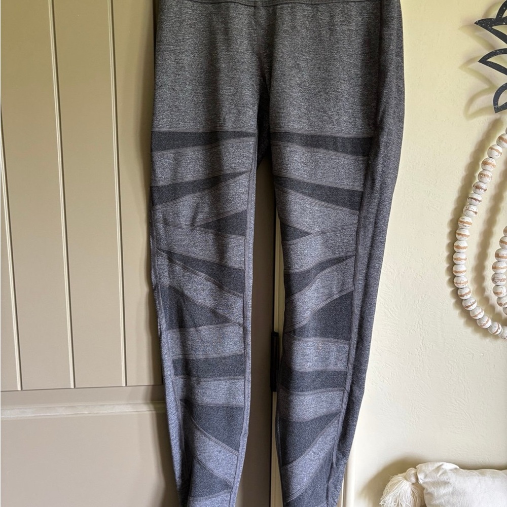 Gray Patterned Leggings Women’s Lululemon , clothes